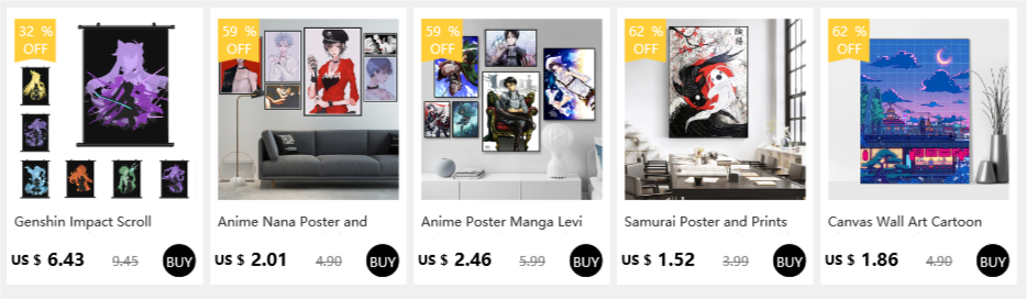 Canvas Wall Art Cartoon View Street Prints Poster Home Decoration Night Tree Manga Cute Painting For Bedroom Modular Pictures