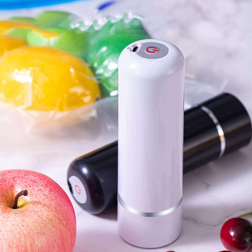 USB Electric Vacuum Pump Sealer Machine with Storage Bag for Space Saver