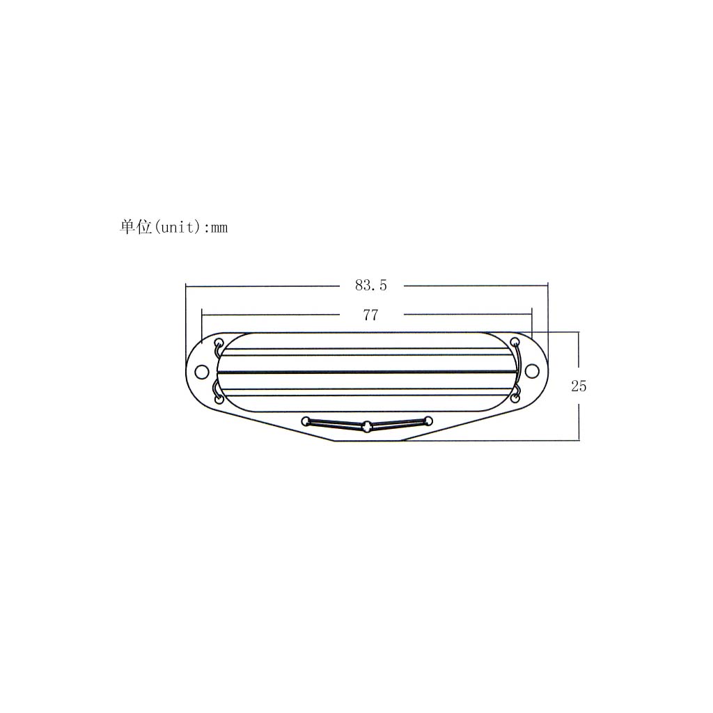 Dual Hot Rail Humbucker Pickup for Fender Strat ST Squier SQ Guitar Parts