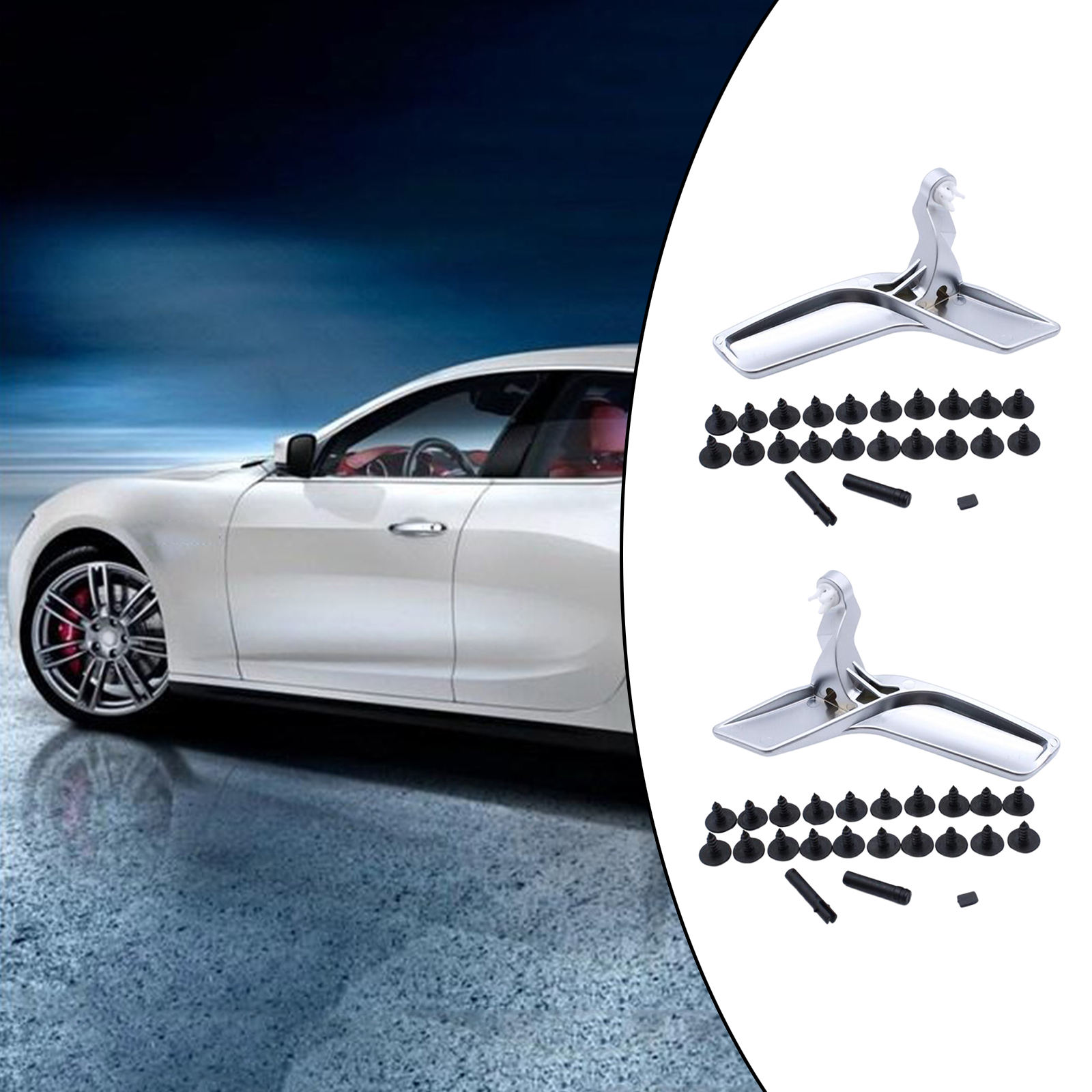 Interior Door Handles 2047202663 Replace C350 C300 GLK300 GLK250 C250 C400 Body Trim Car Parts Inside Handlebar for Benz