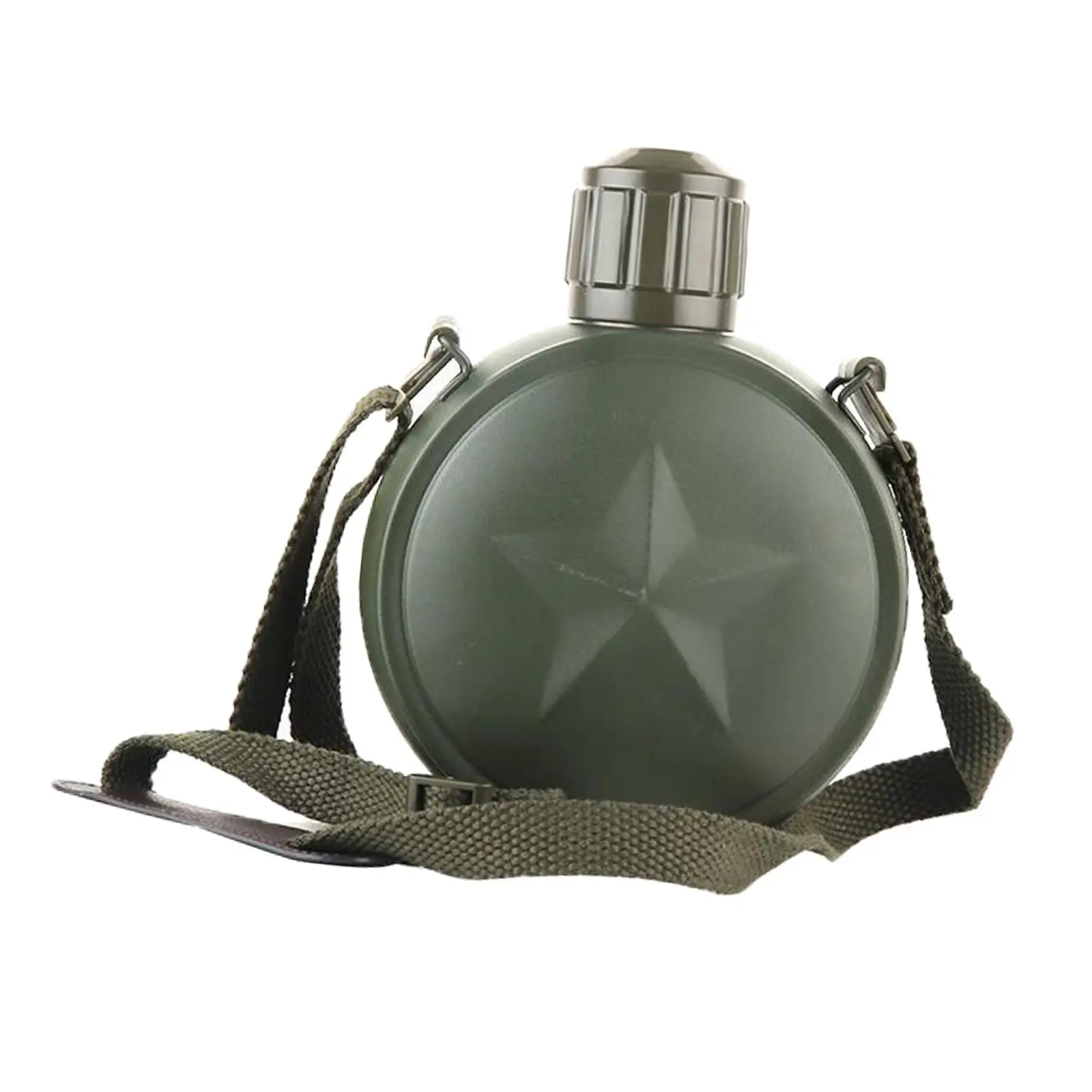 Portable  Style Wine Water Bottle Canteen Drink Cup with Belt Hiking