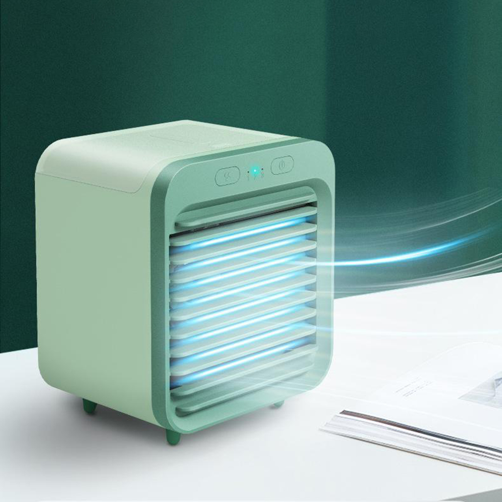 Portable Air Conditioner Fan, Personal Space Mini Evaporative Air Cooler, Silent Desk Table Top Cooling Fan Humidifier Fan