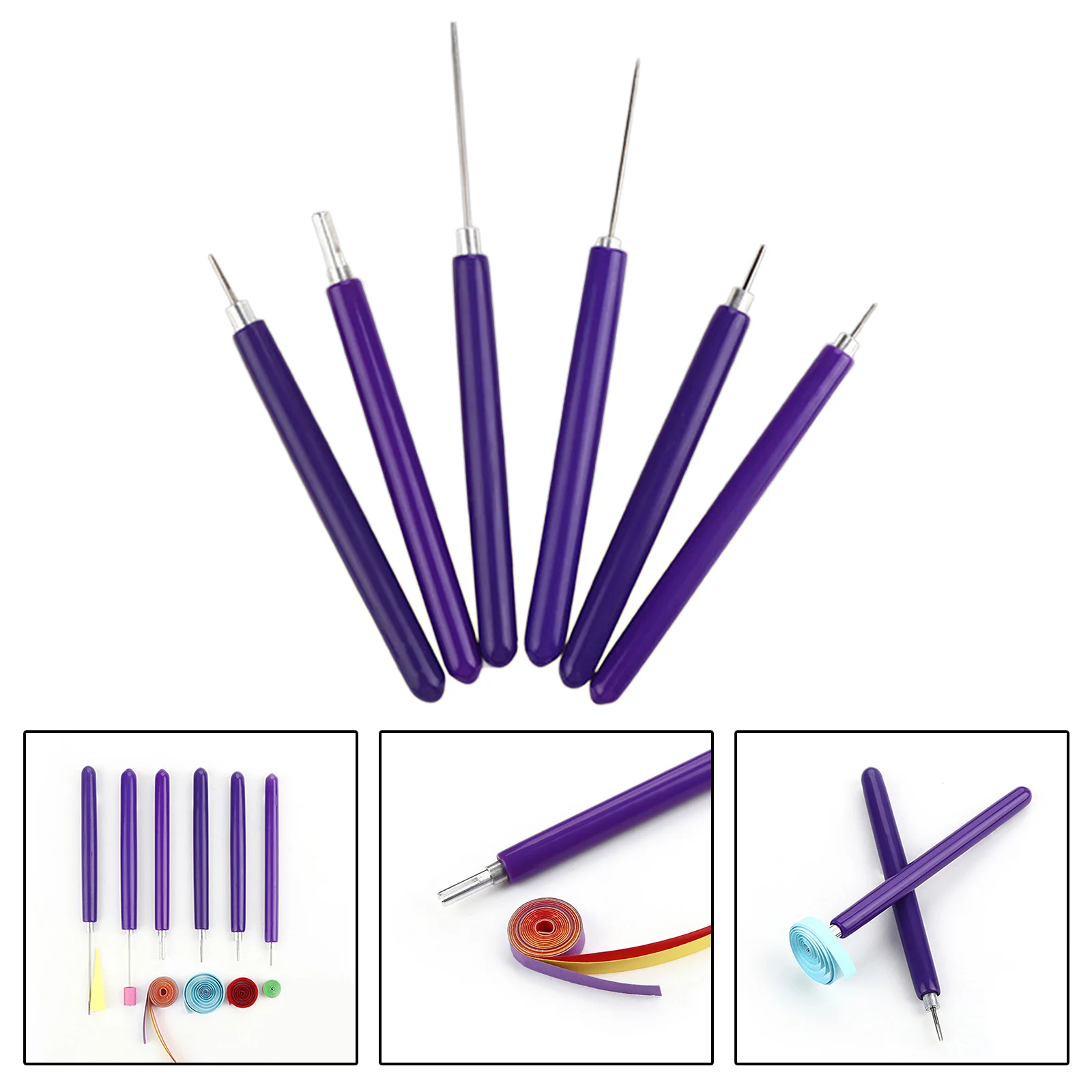 6 in 1 Quilling Pen Paper Flower Quilling Tools Needle Pen for Art Craft DIY Card Making Manufacture Tools