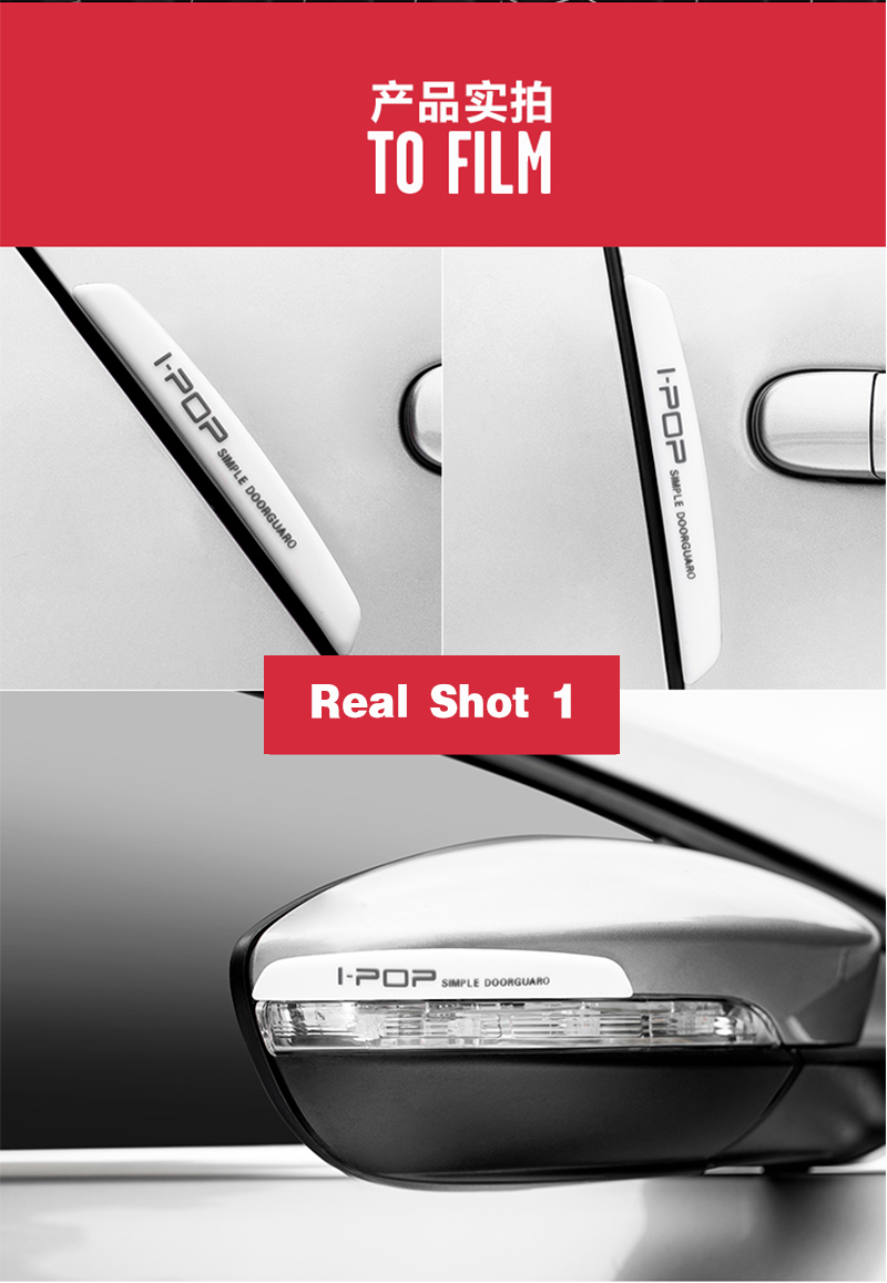 6/4Pcs Car Door Edge Protection Guards Buffer Trim Molding Protection Strip Scratch Protector Car Door Crash Bar for Audi BMW