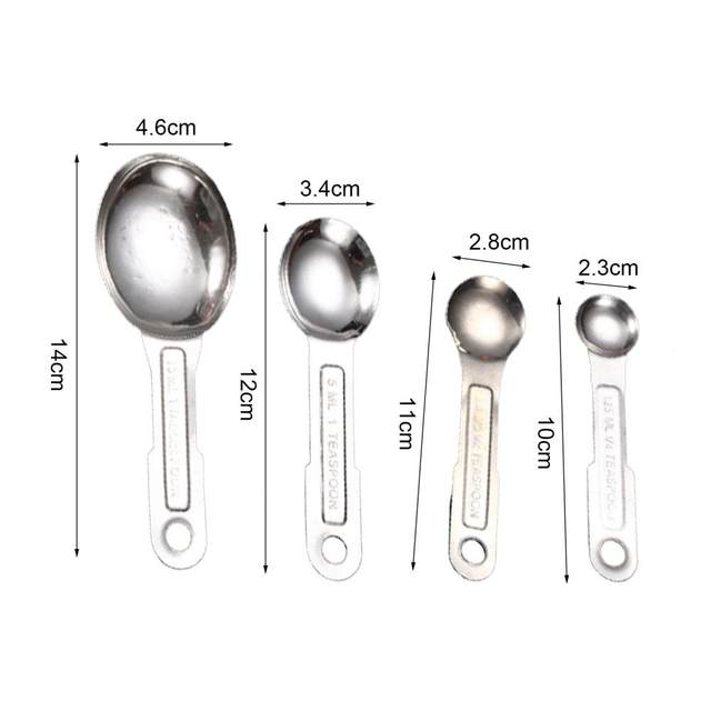 thinkstar , Endurance Stainless Steel Coffee Measuring Scoop Spoons 1  Tablespoon And 1 Teaspoon Long Handle With Tick Mark For Tea Sugar