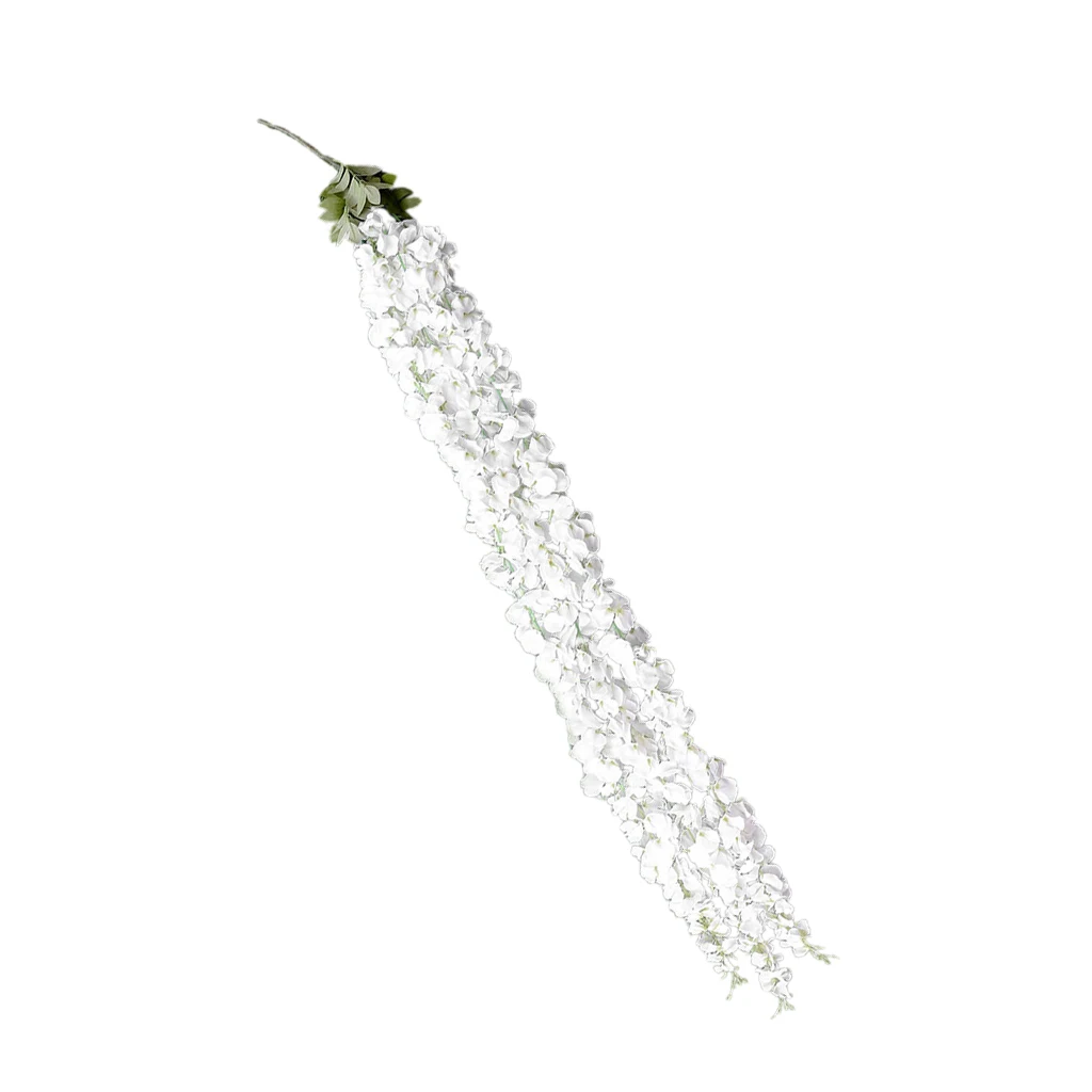 140cm Artificial Wall Hanging Vine Simulation Wisteria Flower Decor White