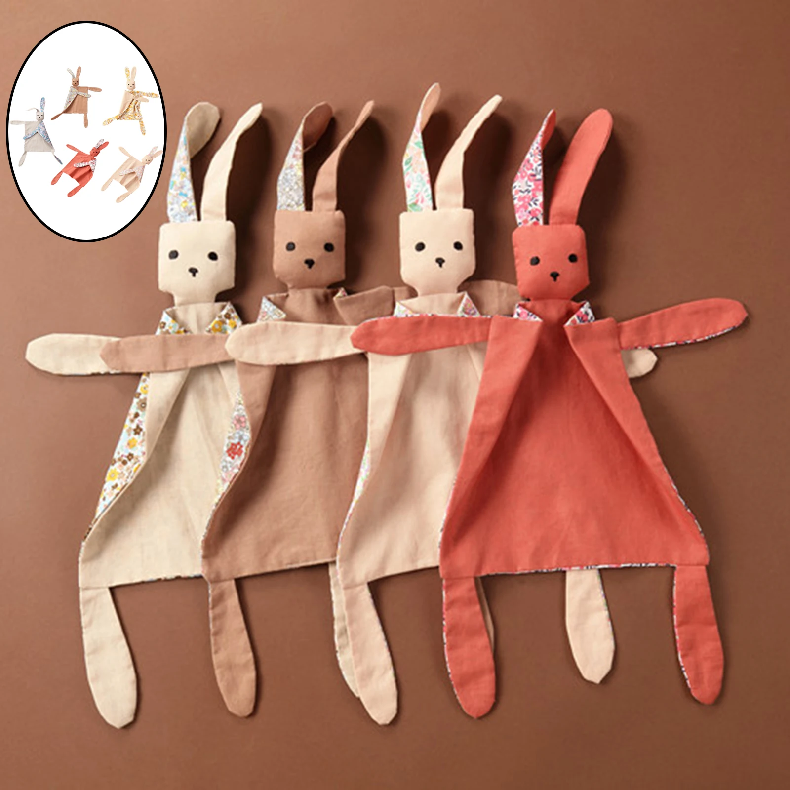Cute Newborn Baby Soothing Appease Towel Doll Teether Comfort Cotton Animal Sleeping Calming Cuddling Blanket Toys Shower Gifts
