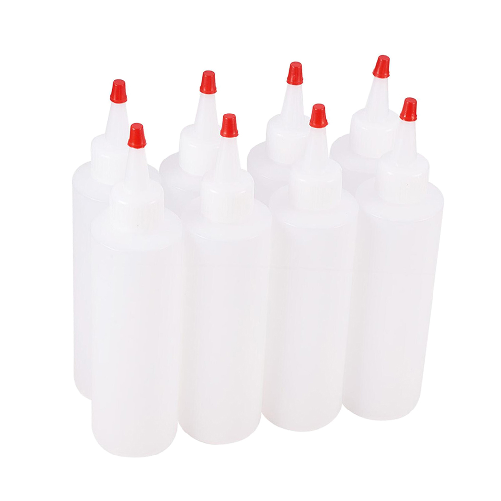 Set of 8 Empty Plastic  Bottle Smoke Oil Bottle Liquid Pressing