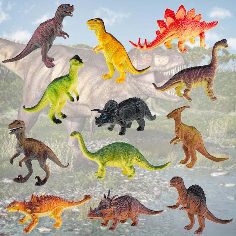 Modelos de Dinossauro Brinquedo de Dinossauro em Miniatura para Entretenimento Simulação Desgastar-resistente Portátil Crianças 12 Pçs - Set 2022 4 High Quality Brinquedos e hobbies