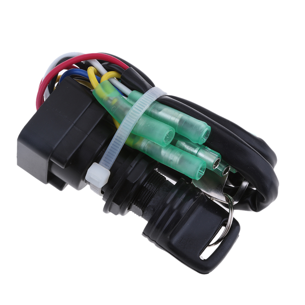 MagiDeal Plastic Durable Boat Ignition Key Switch for Yamaha 40HP 60HP Outboard Motor RV Yacht Dinghy Replacment Accesories