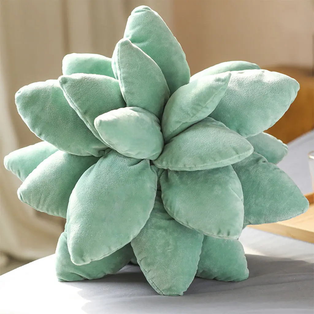 Decorative Succulents Cactus Throw Pillow Soft Plant Cushion Couch Bedroom Patio Furniture Home Decor Toy Ornament