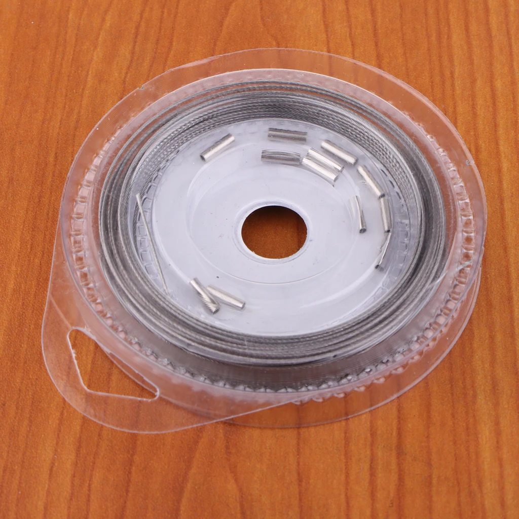 Fishing Steel Wire Fishing Line 10m 7 Strands Braided Leader Wire Sea Fishing