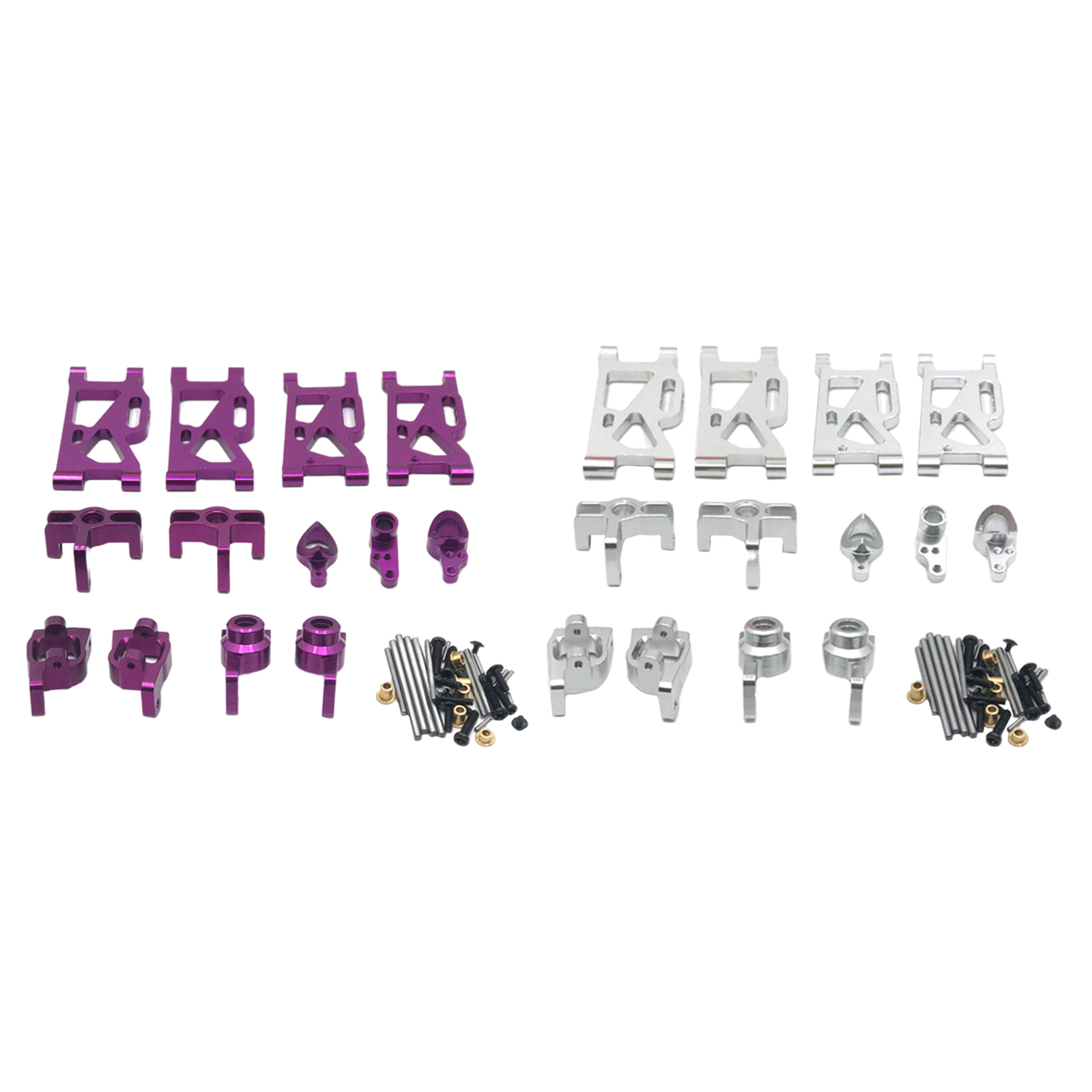 Metal RC Car Steering Kit Steering Knuckles for WLtoys 1/14 1/12 RC Buggy Truck Car Hobby Model Replacement Parts