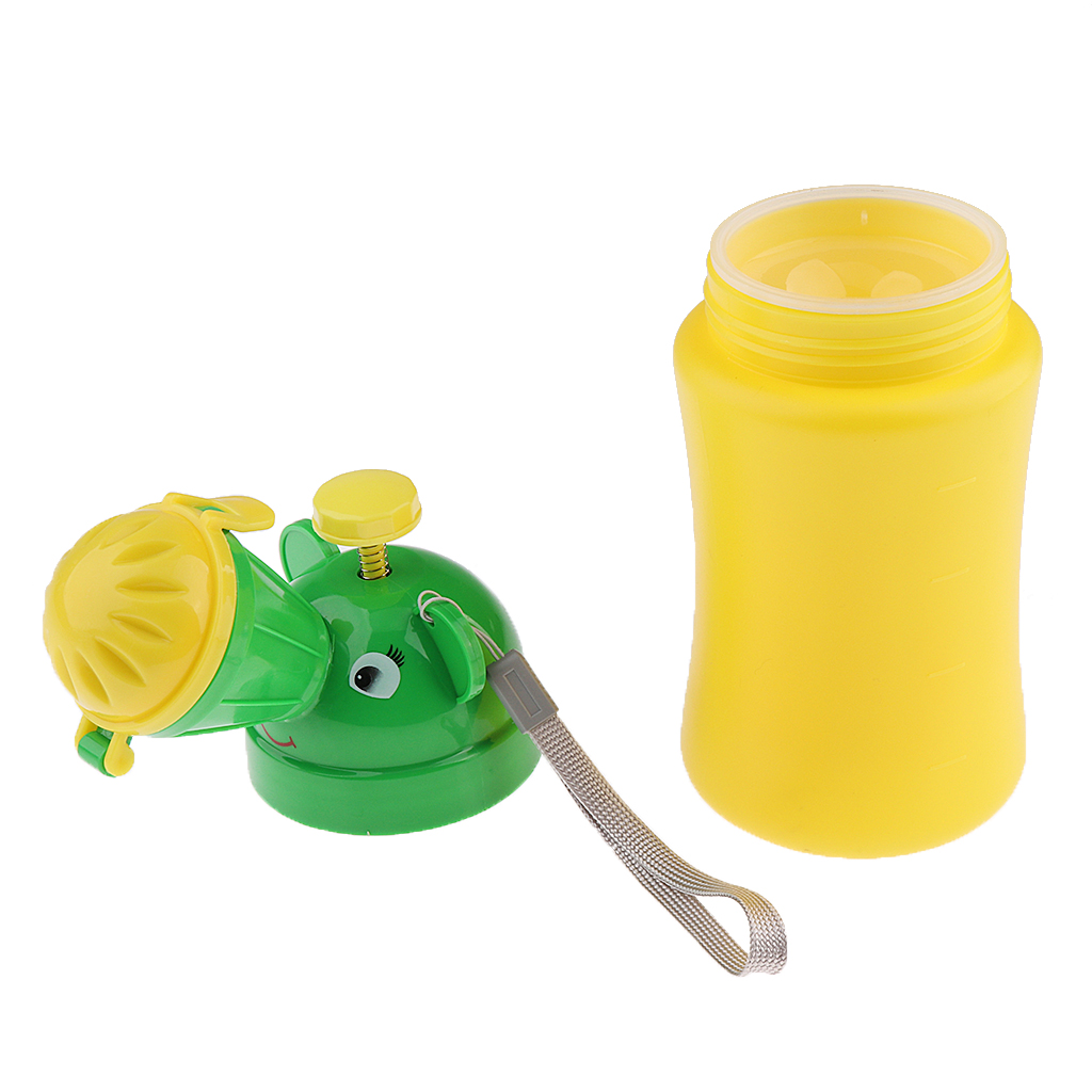 Portable Children's Potty Baby Pee Urinals for Boys (Yellow + Green)