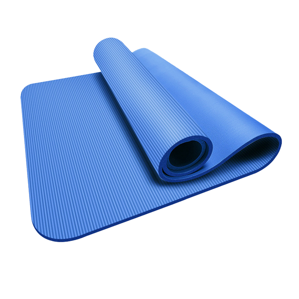 183x61x1cm NBR Yoga Mat 10mm Gymnastic Workout Mat Non- Exercise Pilates Dancing Pad Fitness Cushion Home Gym Equipment