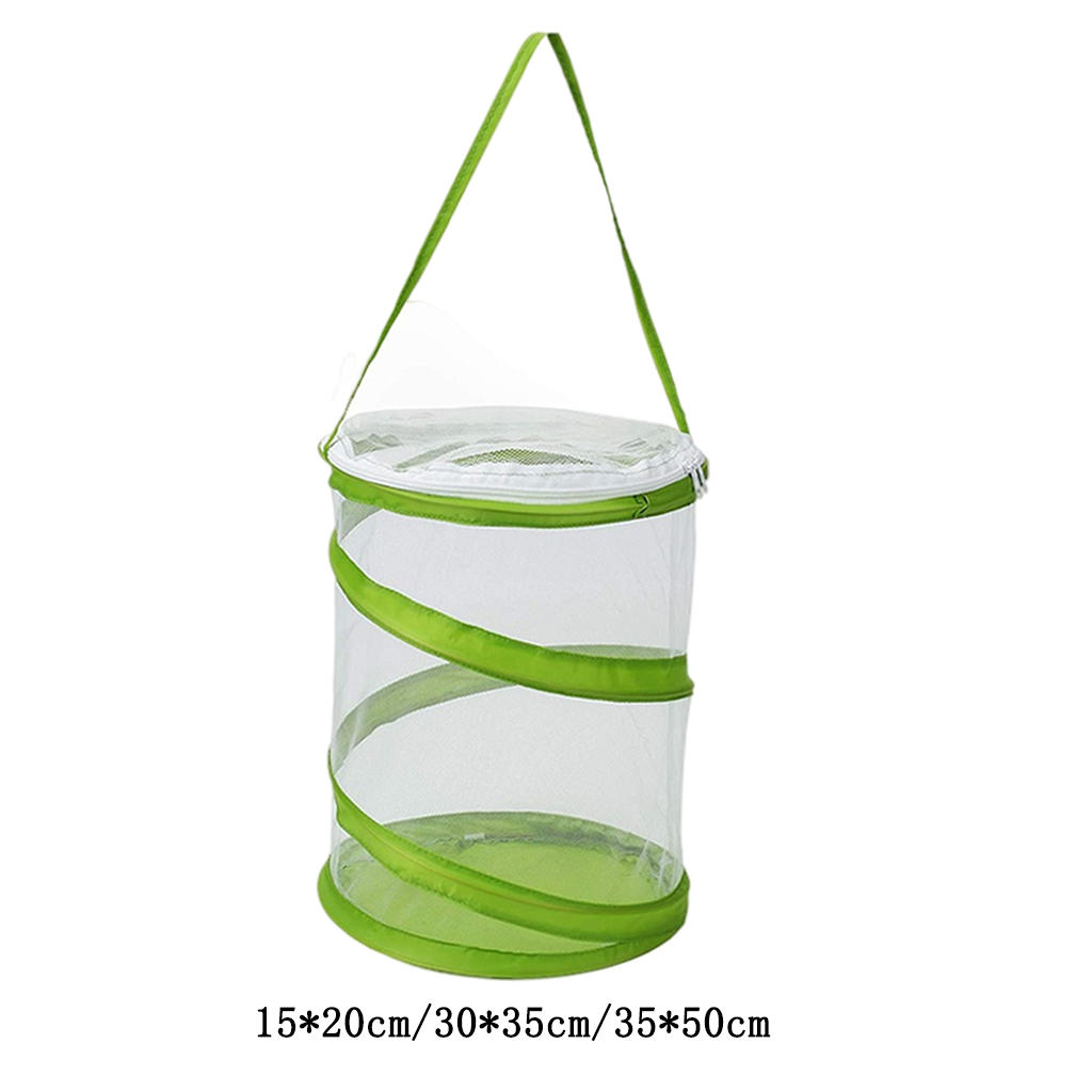 Insect Mesh Cage Collection Zipper Foldable Creative Educational Bug Terrarium for Kids