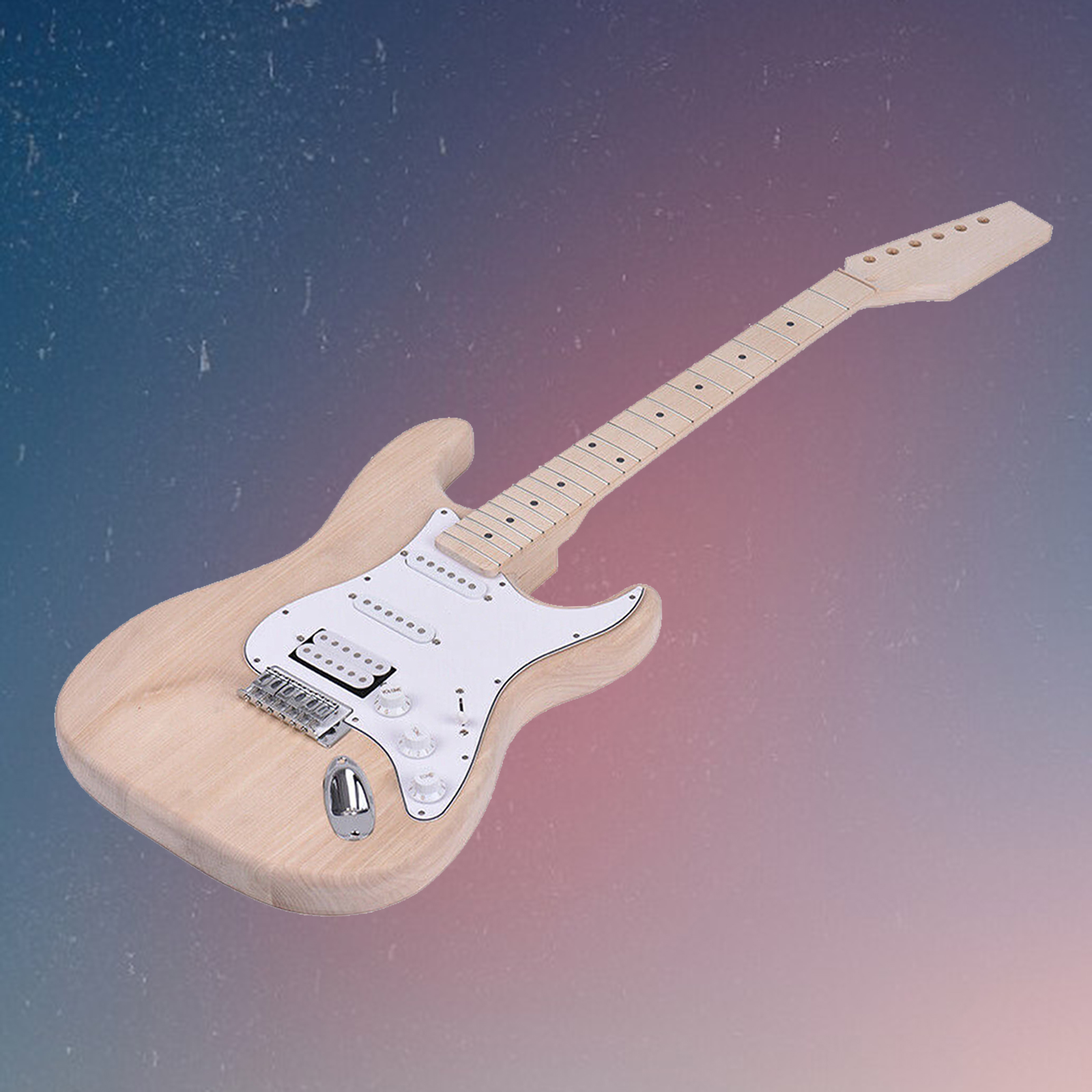 Unfinished Electric Guitar Kit Electric Guitar Body Accessory DIY Electric Guitar Accessories 40x39cm for Beginner Guitar Lover