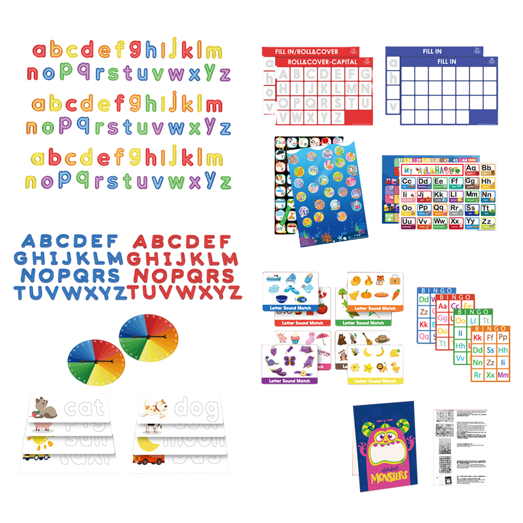Fun ABC Game Alphabet Learning Spelling Early Educational Develops Motor Skill Montessori Preschool Toys for Kids