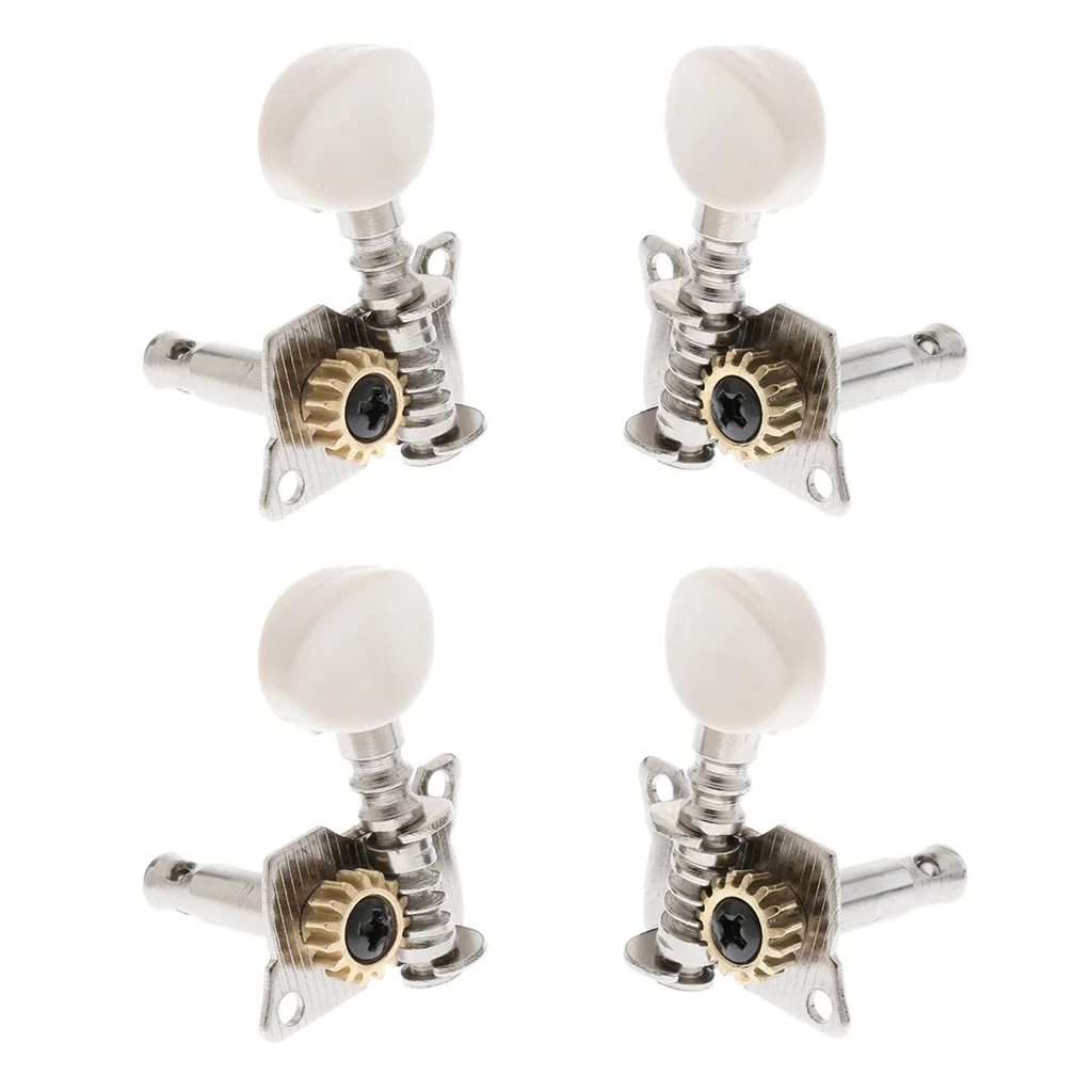 Finest 4Pcs 2L2R Opened Tuning Pegs Machine Heads for Ukulele Hawaii Guitar Accessory