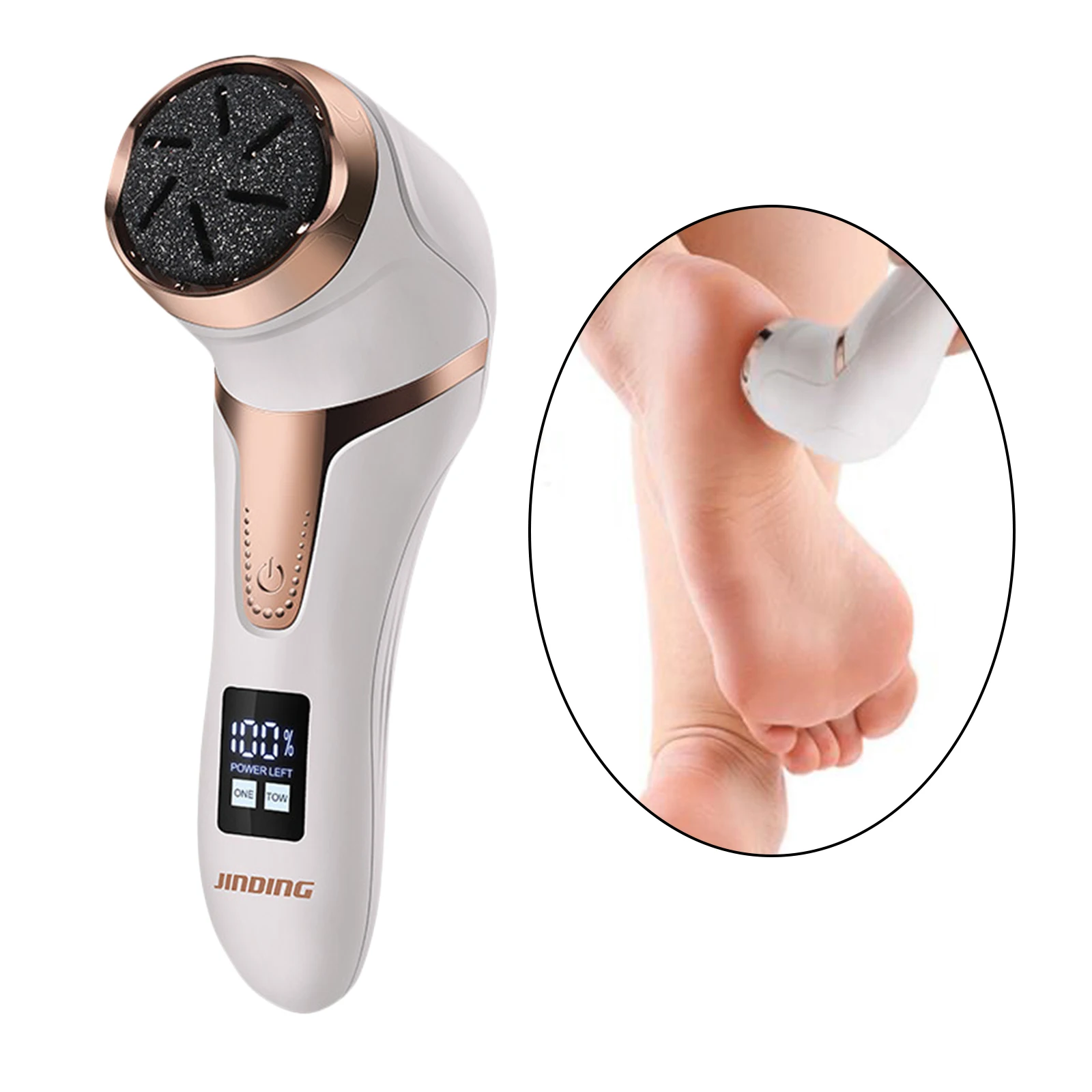 Electric Vacuum Foot Grinder File Dead Skin Callus Remover for Men Women Hard Skin Remover Foot Scrubber Scraper Foot Care Tool