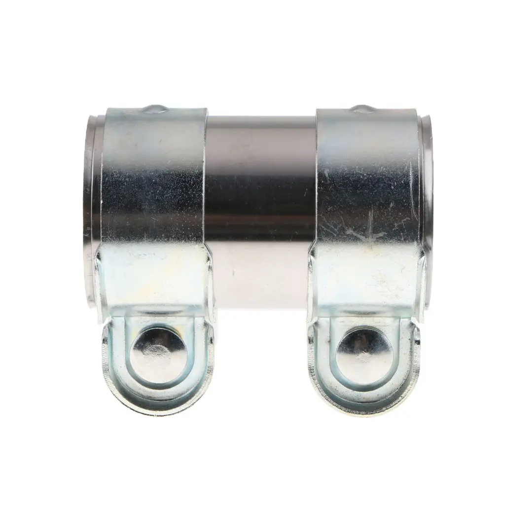 High Quality Mild Stainless Steel Clamp Car Exhaust Pipe Clip Tail Throat Hoop 51mm Inner Diameter Silver