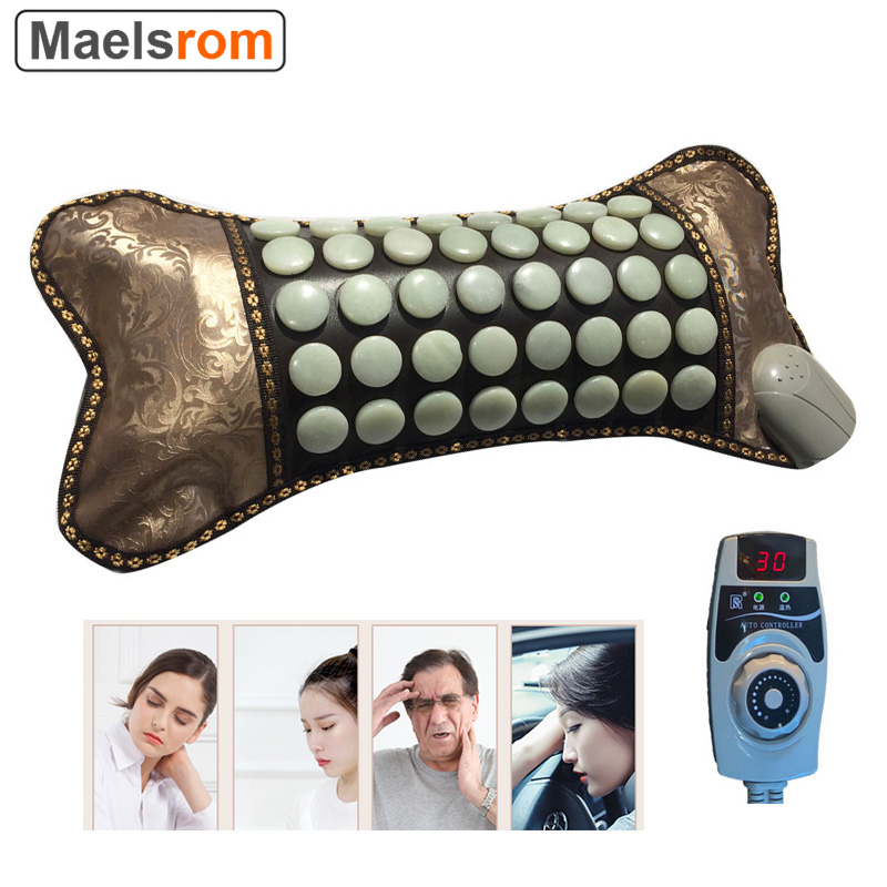 Best of Electric Jade Heating Pillow Natural Tourmaline Germanium Stone Jade Cervical Pillow Neck Massager Relieve Insomnia Reviews & Tips