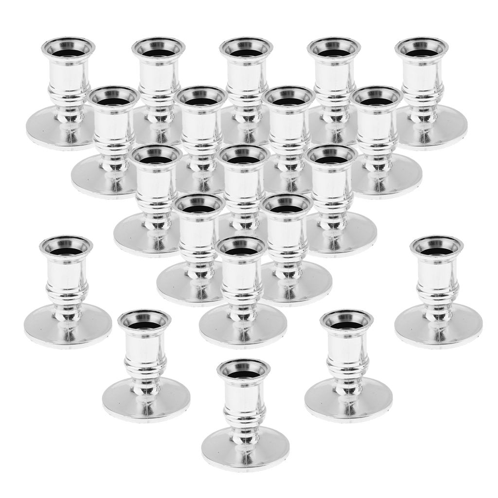 20X Electronic Pillar Candle Base Candle Holder Plastic for Wedding Ambience