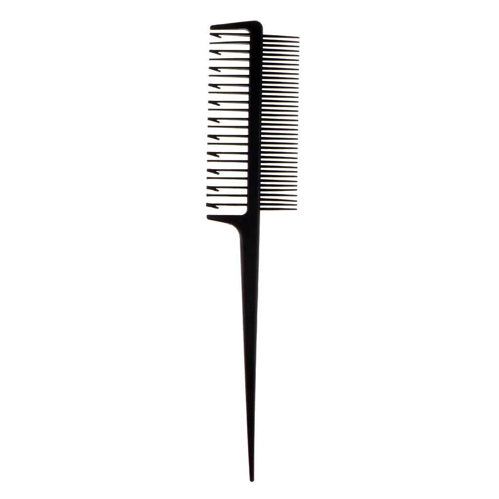 Salon Barber Hair Weaving Sectioning Foiling Tint Comb for Coloring Black