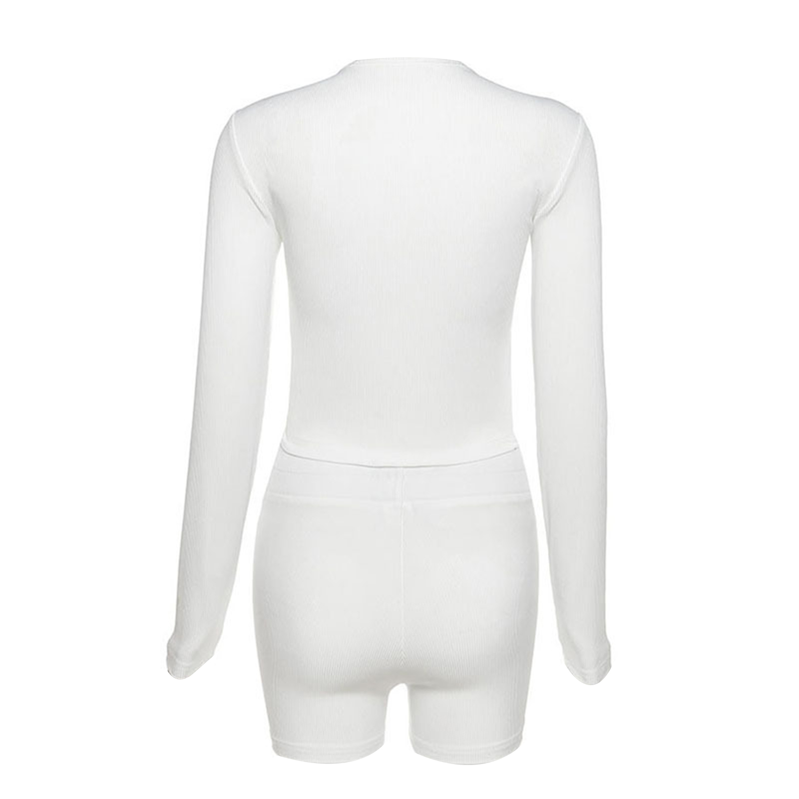 Waliicorners Tracksuit Sport Casual Suit Home Outfit Long Sleeve Slim Cardigan Crop Top Knitted 2 Piece Set 5 H6f27002b307b44f39a0d91aef36017baE