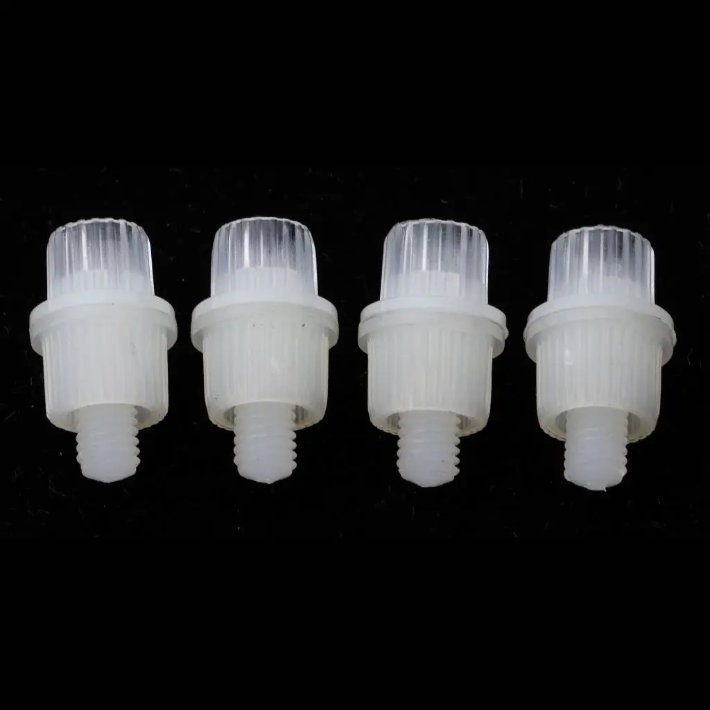 4 Pieces White License Plate Frame Security Screw Bolts for Motorcycle