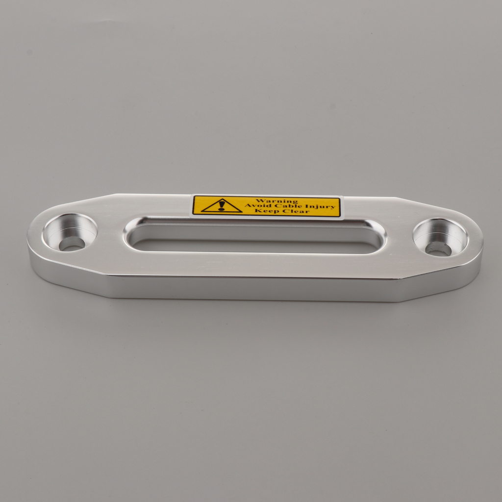 4500lbs Aluminum Alloy Hawse Fairlead for Synthetic Rope, 5.98inch Winch Fairlead (Silver)