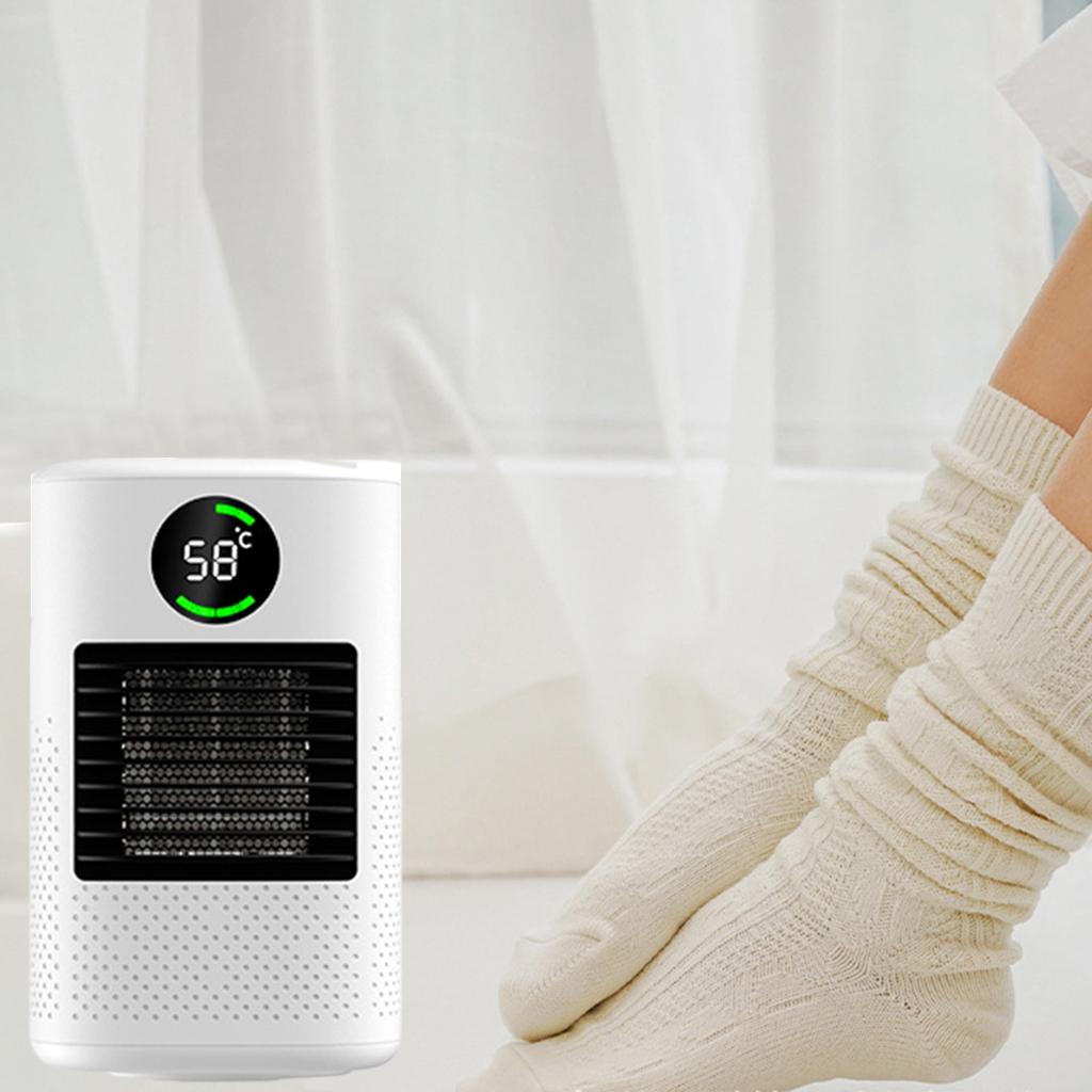Personal Space Heater Mini Indoor Tip Over Protection Desk Heater for Bedroom Quiet