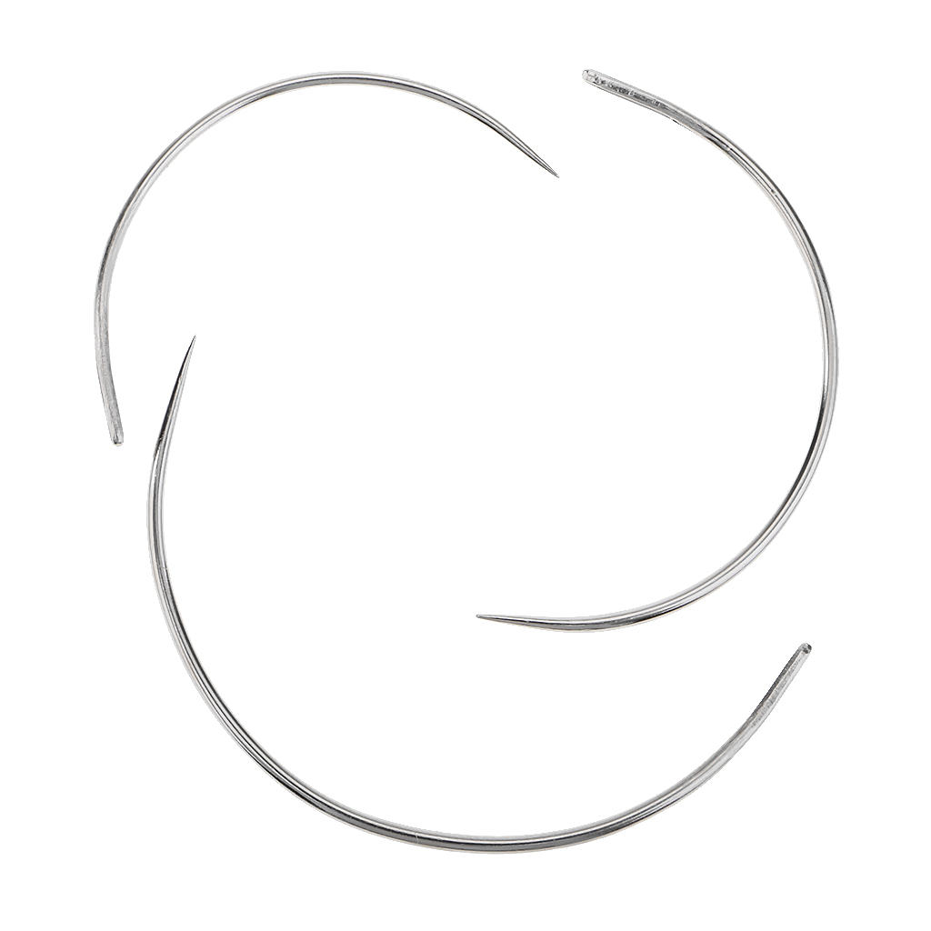 Description Picture 6 of item3Pieces C Type Curved Needles Hand Sewing Hair Weave Extension for Wig Making Carpet Leather Canvas Repairing And Crafts