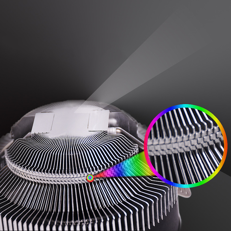 Cpu cooler silencioso baixo-perfil ventilador de refrigeração