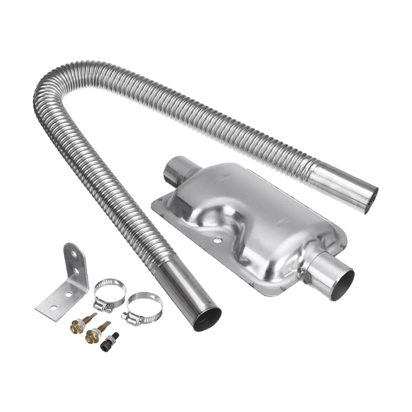 Exhaust Pipe Silencer Muffler Kit Clamps for Parking Air  Heater