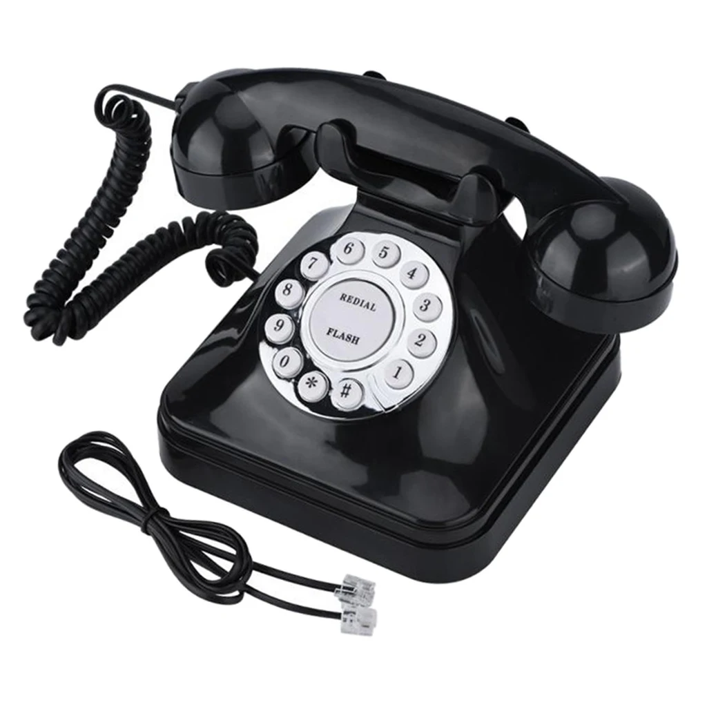 Muti-function Classic Desk Phone Corded Telephone with Push Button Technology