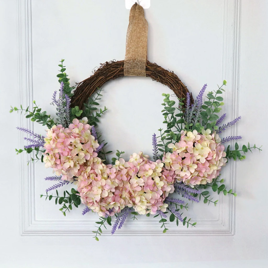 Artificial Eucalyptus Wreath Half Flower Garland for Front Door ing Wall Decor Festival Party Ornament Wedding Decoration
