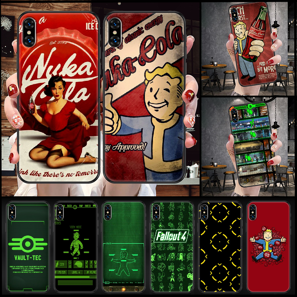 Чехол для телефона Game Fallout укрытие для iphone 5 5S SE 2 6 6S 7 8 11 12  Mini Plus X XS XR Pro Max черный роскошный бампер из ТПУ prime | AliExpress