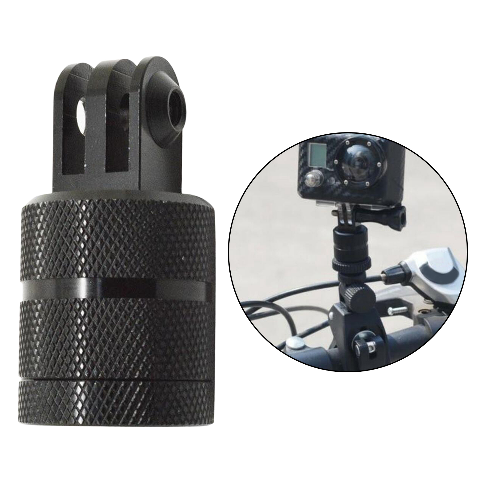 Aluminum Alloy 360 Rotating Swivel Arm Mount Adapter  Arm for GoPro 9/8/7/6/5/4/3/3+,for Xiaoyi and Other Sport Cameras