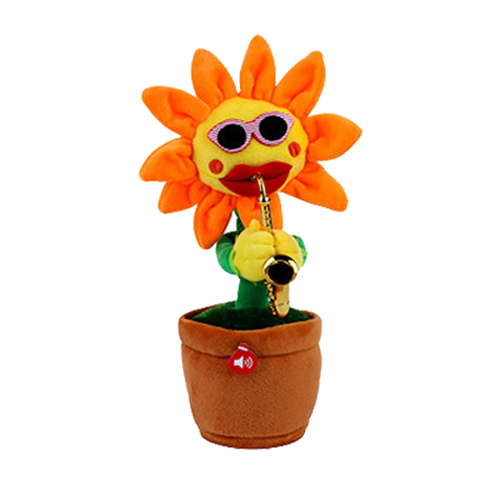 Potted  Plants Swing Dancing Singing Doll Plush Toys Tabletop Decor Ornaments Kids Birthday Gift Party Favors