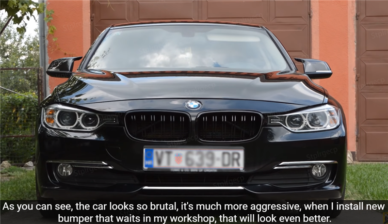 Front Kidney Grille for BMW 3 series F30 F31 F35 316i 318i 320i 328i 330i 2011-2019 Car Replacement Racing Grille Gloss Black