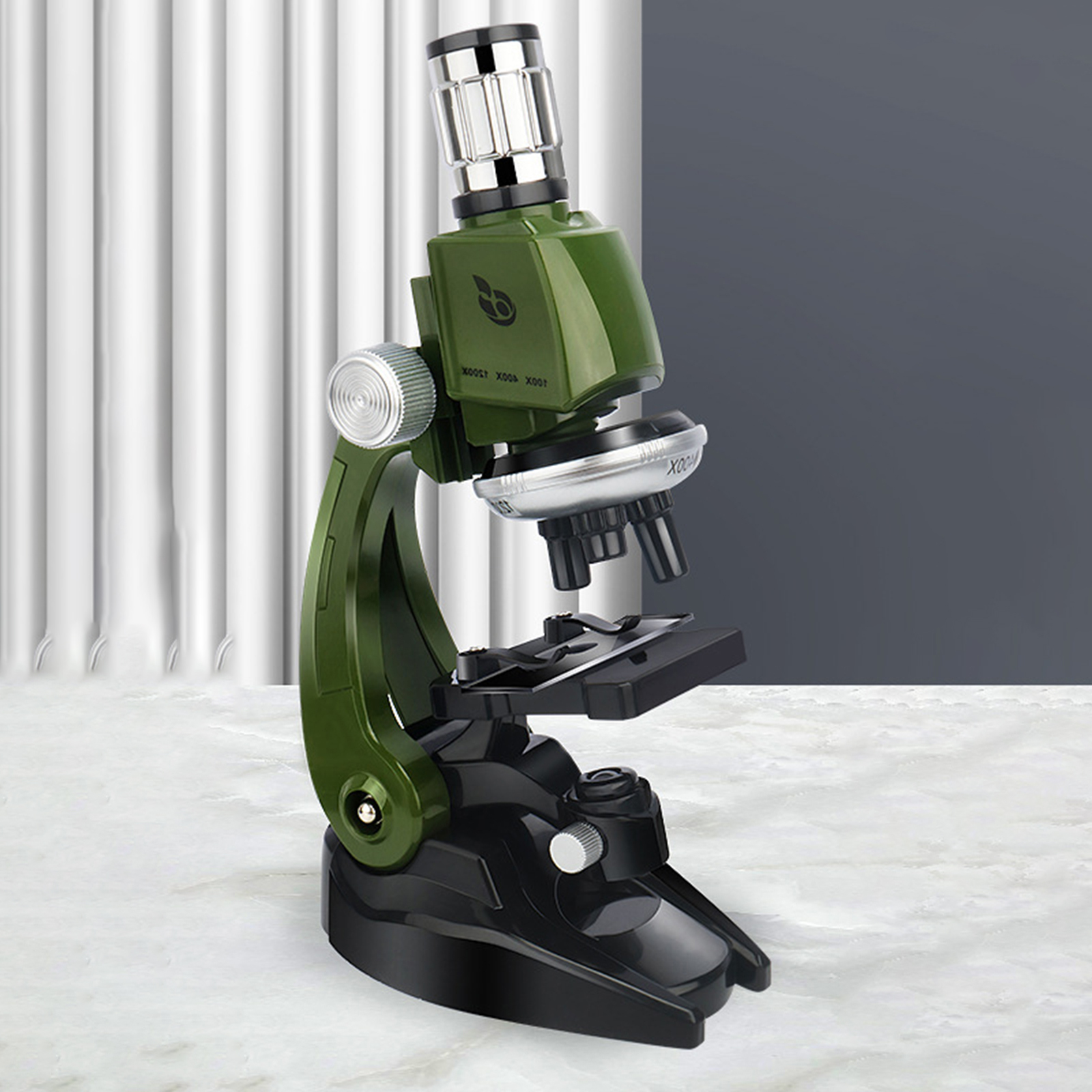 Children Microscope Preschool Science Kit 1200X Magnification for Boys Girls