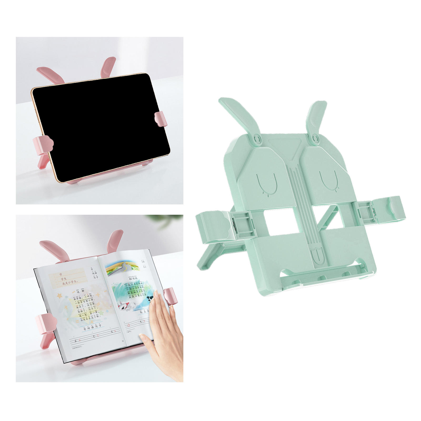 Hands Free Book Rest Bookshelf Reading Rack Bookend Book Stand Book Holder for Music Book Stand Tabletop Supplies