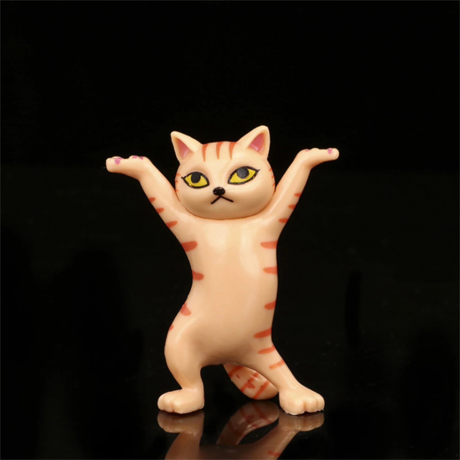 Cat Statue Pen Ornament Kitty Bracket Funny Doll Home Desktop Decoration