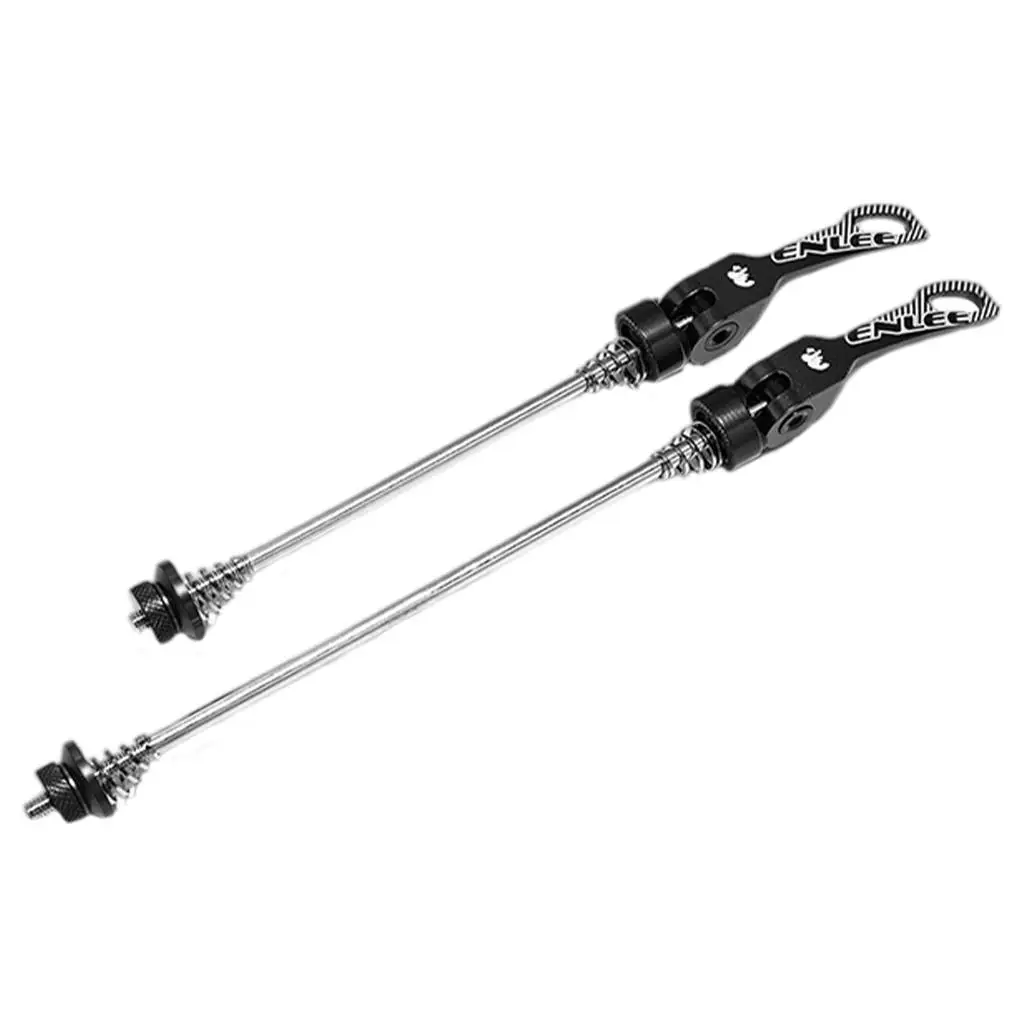 2 Pcs Road Mountain Bicycle MTB Wheel Hub, Front and Rear Skewers Quick Release Skewer Clip Bolt Lever Axle QR 100/135 mm