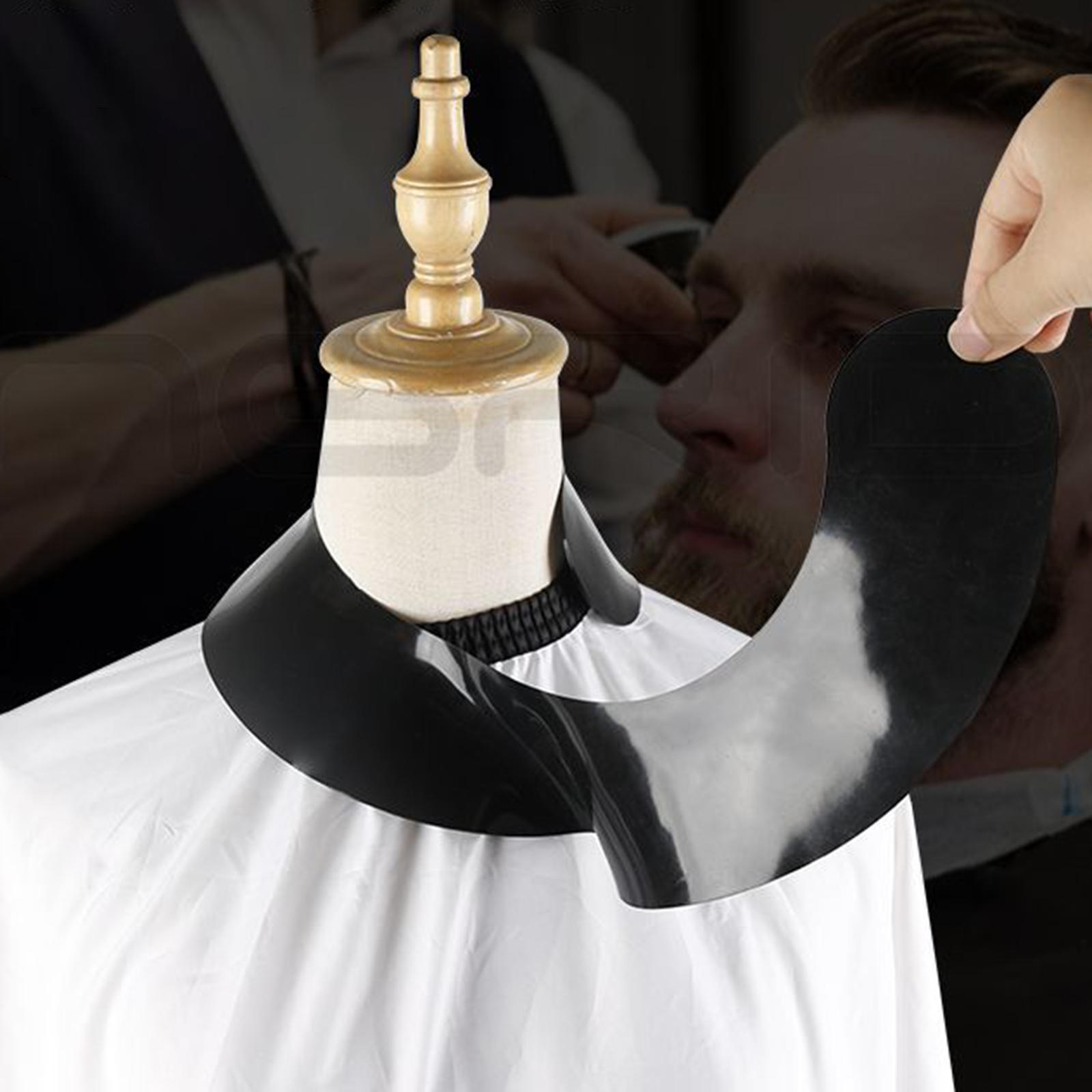 Silicone Hair Salon Stylist Cutting Collar Waterproof Professional Shawl Guard Tool Capes for Haircut Barber Salon Men Women