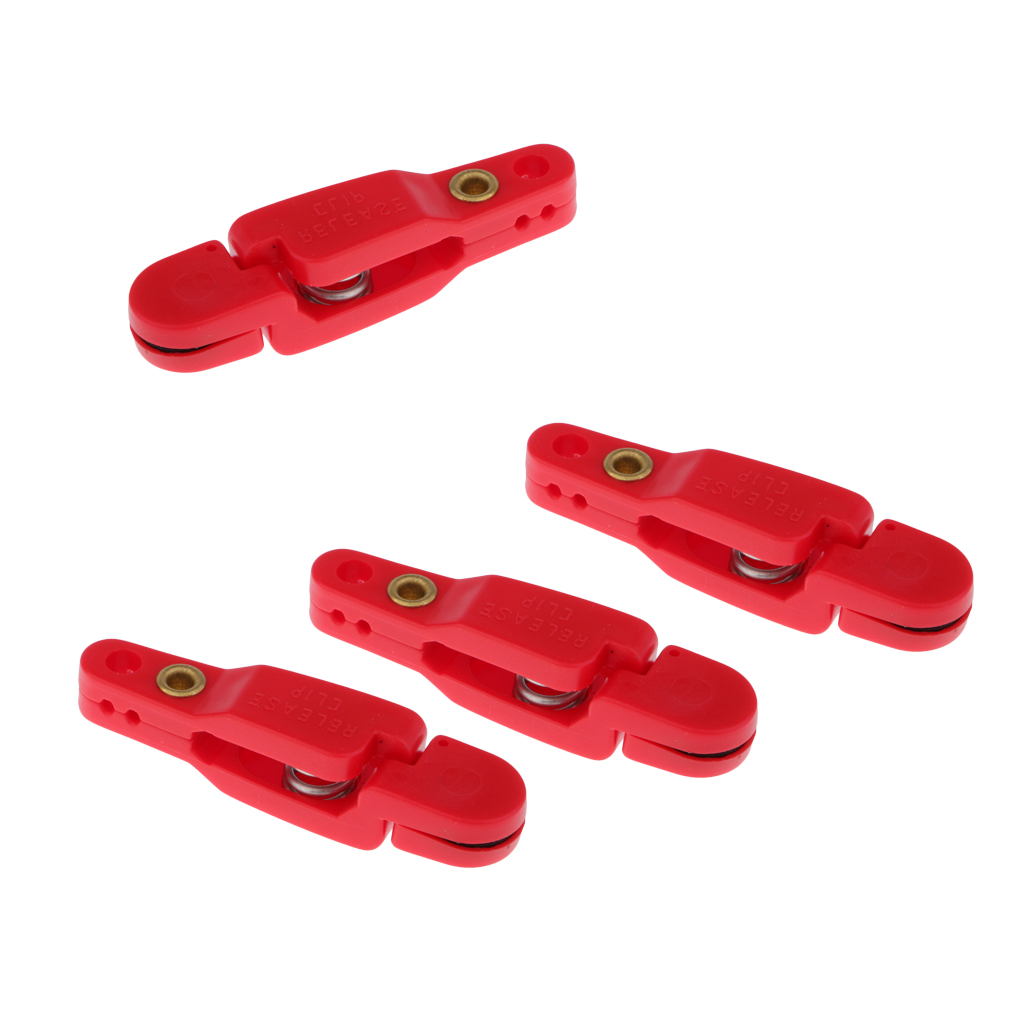 4~10pcs Heavy Tension Snap Release Clips 4.8cm for Weight, Planer Board, Kite, Offshore Fishing Accessories Red