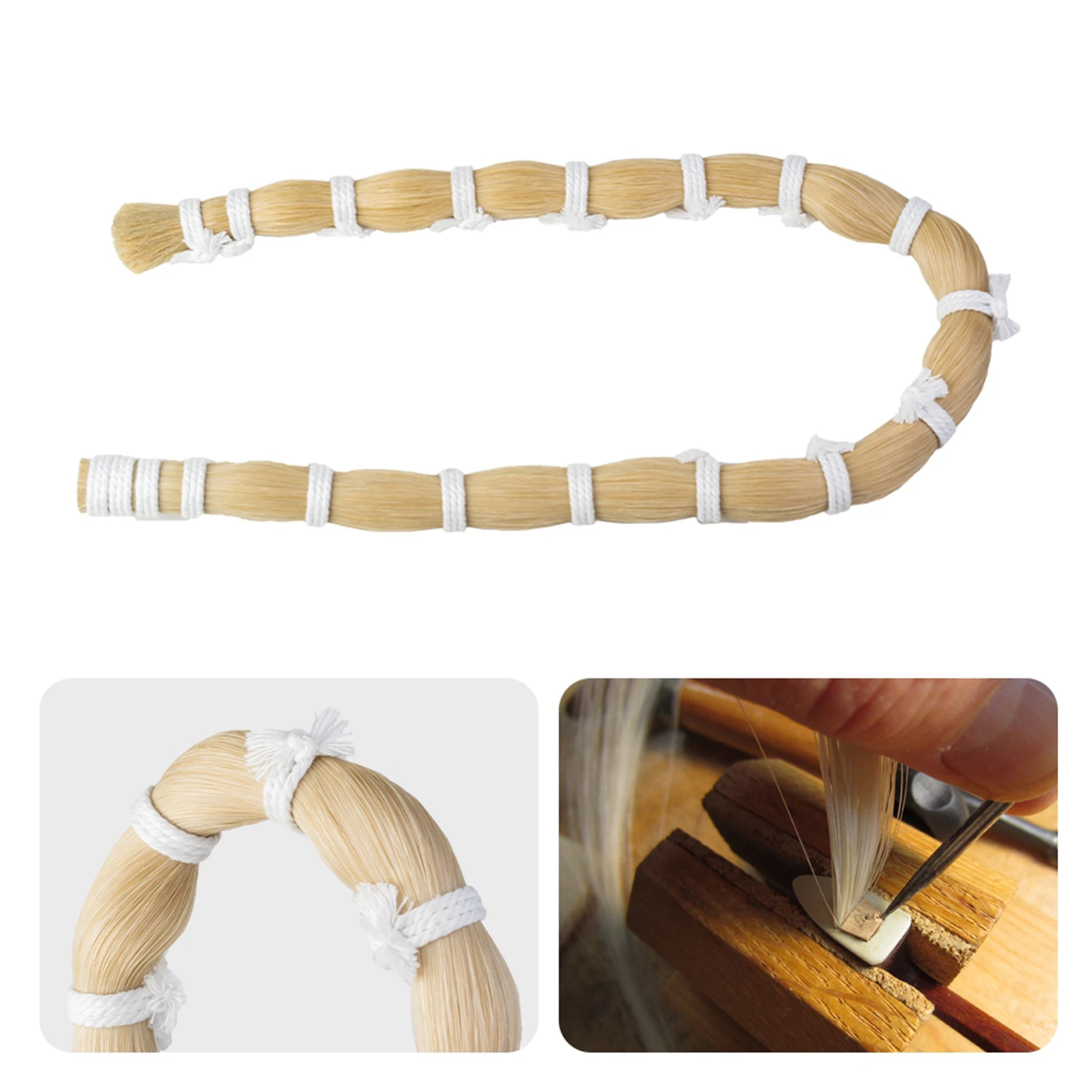 Professional Natural Mongolian Horse Hair Bow for 4-4 Violin Accessories