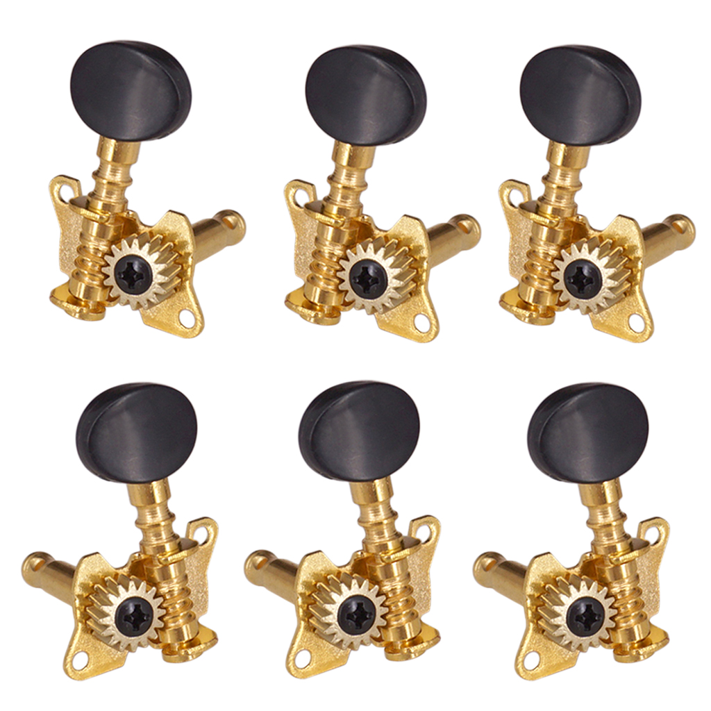 Folk Guitar Accessory Tuning Peg Tuners Open Gear for Acoustic Guitar 3R3L