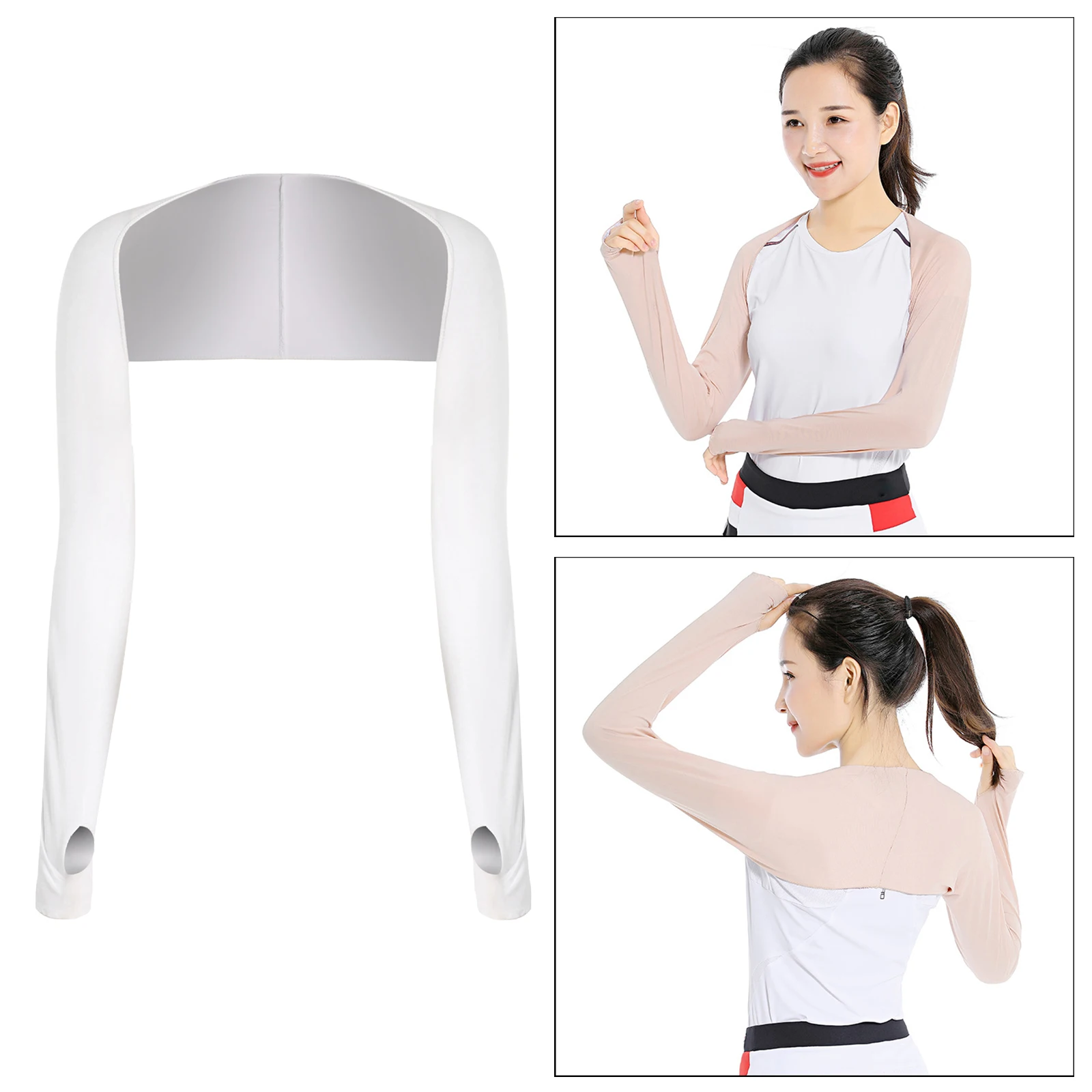 Comfortable Cooling Shawl Arm Sleeves Anti-UV Sun Protection for Accessory